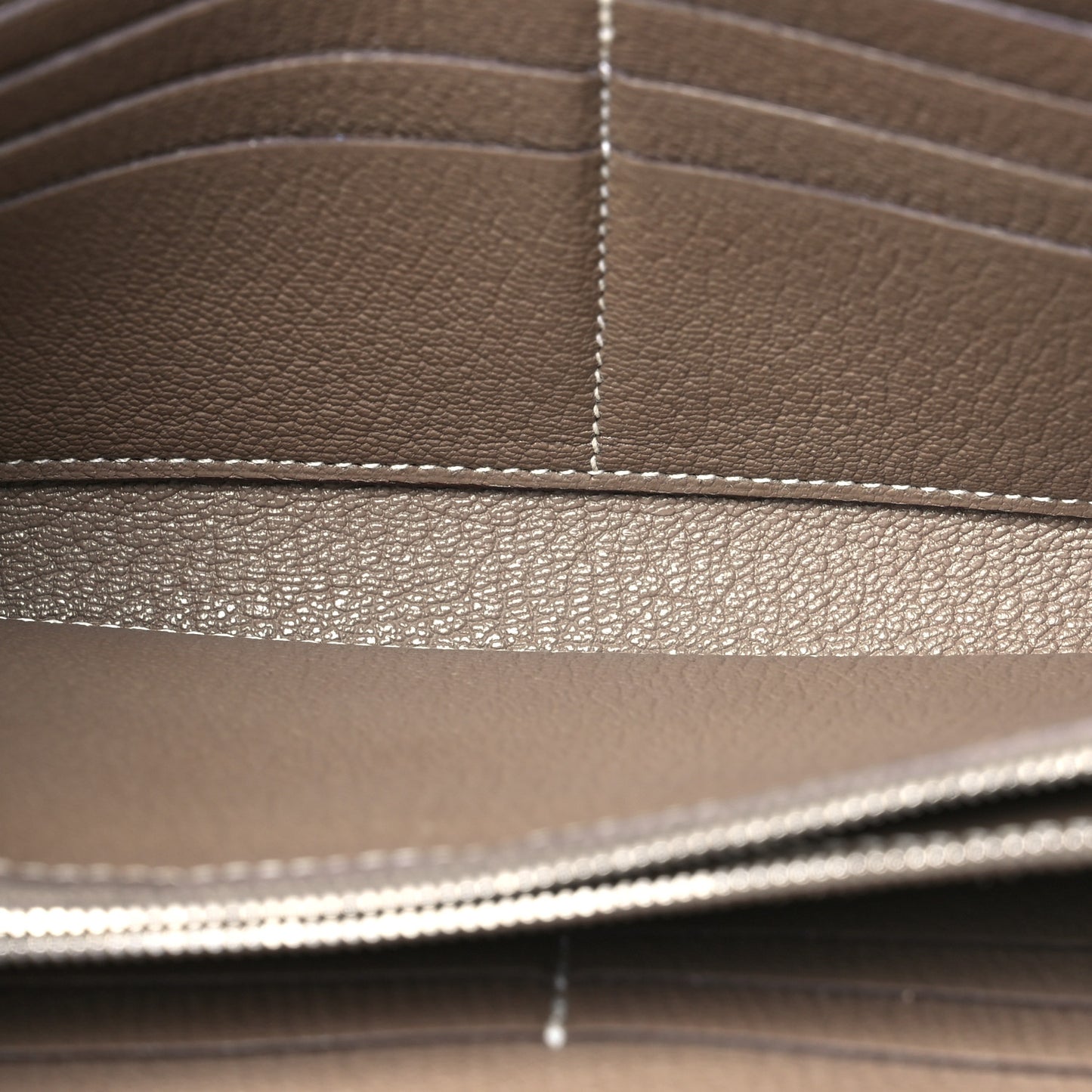 Chevre Mysore Kelly Longue Wallet Etoupe
