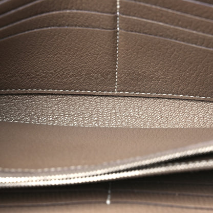 Hermes Chevre Mysore Kelly Longue Wallet Etoupe 5 of 9