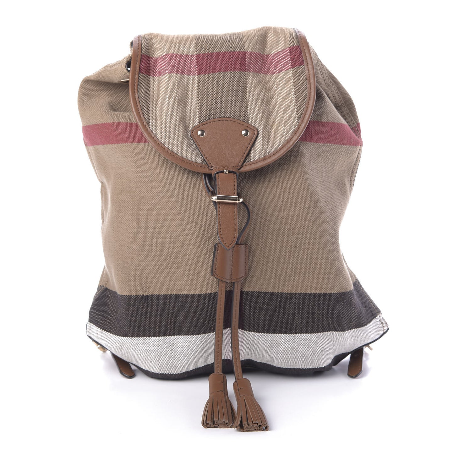 Overdyed Canvas Mega Check Medium Chiltern Backpack Tan