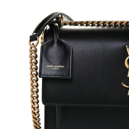 Saint Laurent Calfskin Medium Monogram Sunset Black 8 of 11