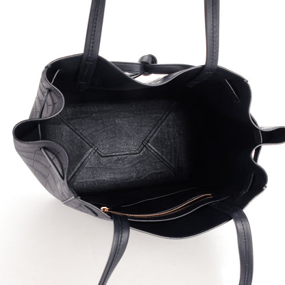 Celine Crocodile Embossed Nubuck Small Belt Cabas Phantom Navy Blue 7 of 8