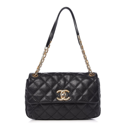 Chanel Calfskin Quilted Retro Chain Flap Black 1 of 9