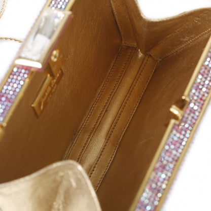 Judith Leiber Swarovski Crystal Clutch Pink 8 of 9