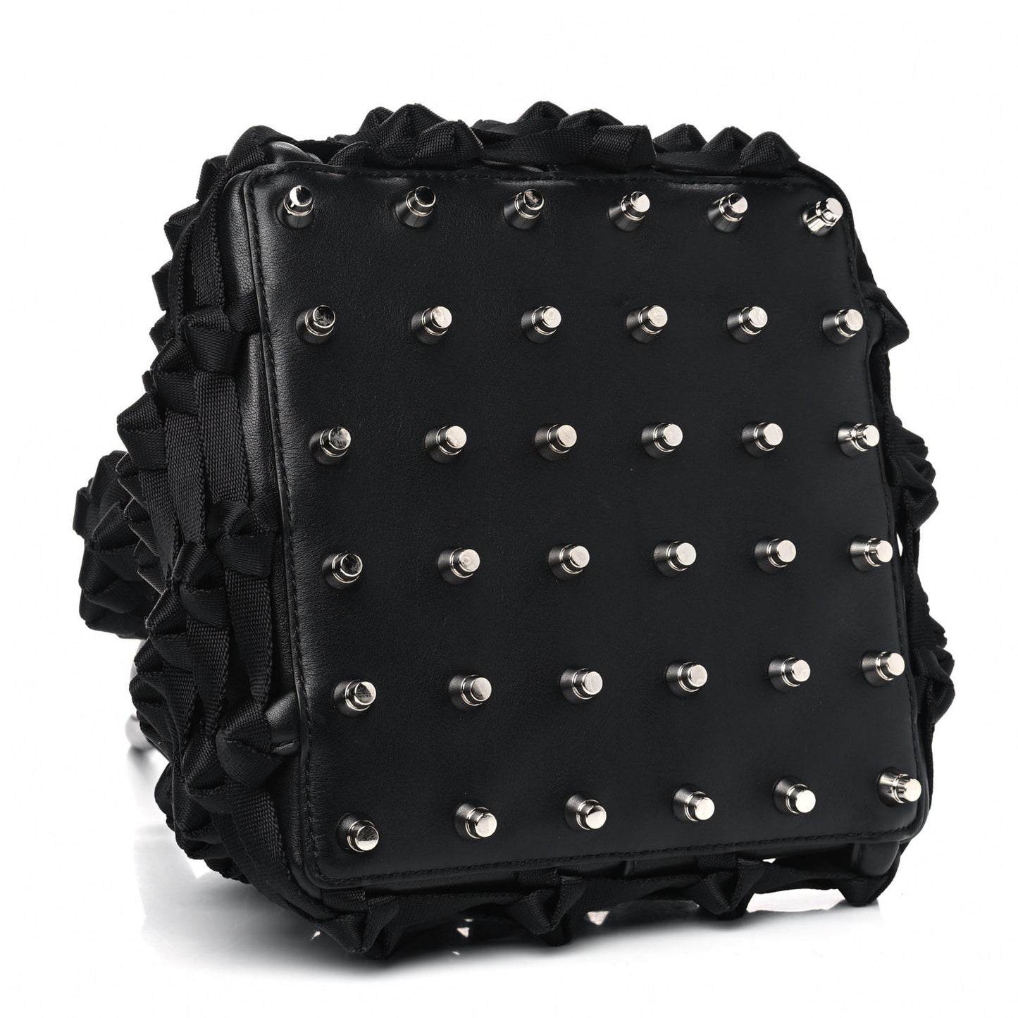 Grosgrain Woven Bucket Black