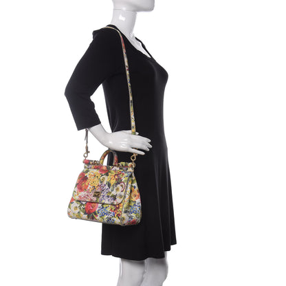 Dolce & Gabbana Dauphine Floral Print Medium Miss Sicily Satchel Multicolor 2 of 8