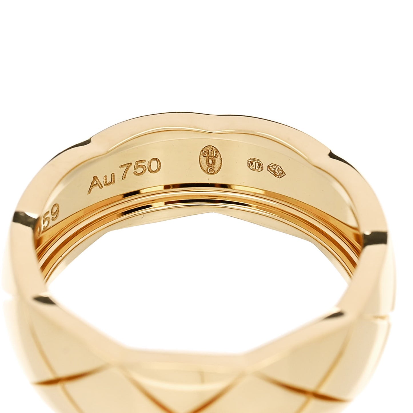 18K Yellow Gold Small Coco Crush Ring 50 5.5