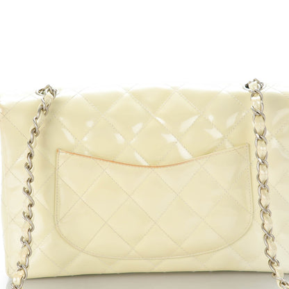 Chanel Patent Quilted Medium Single Flap Pearl 11 of 11
