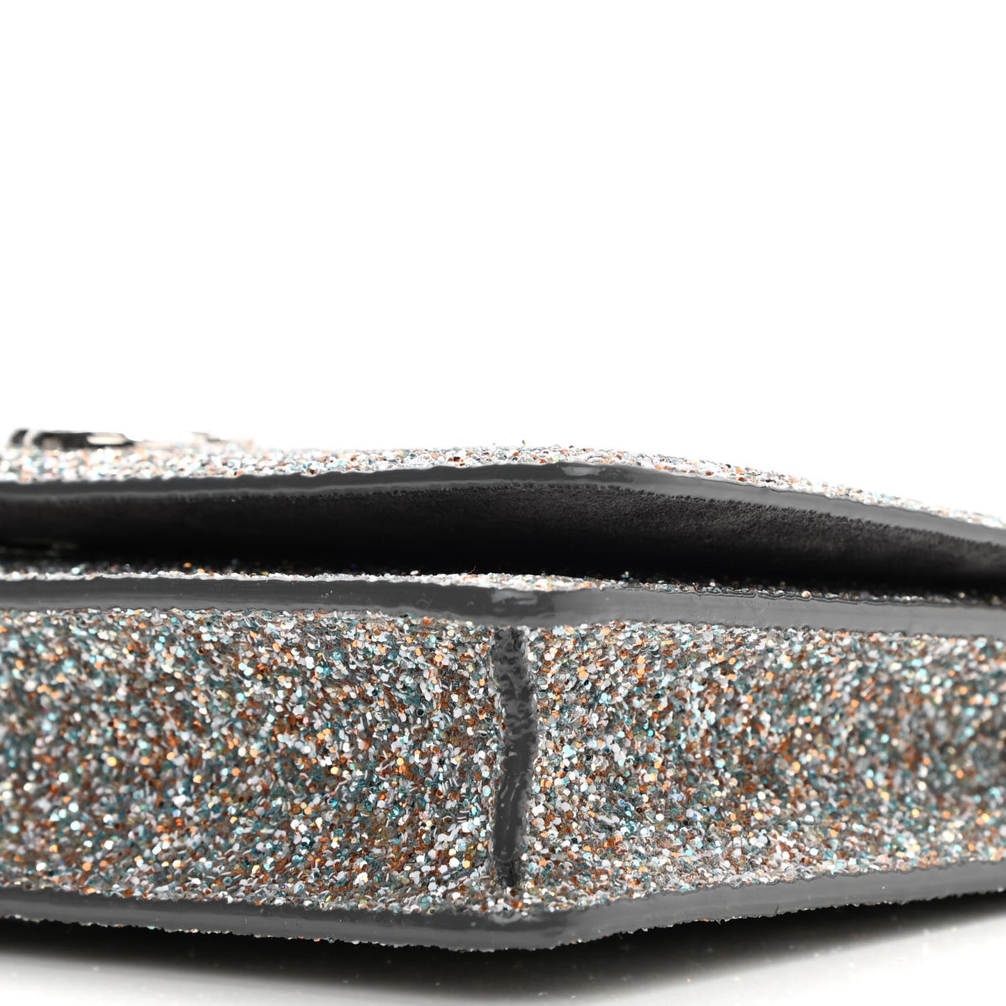 Glitter Palace Wallet On Chain Silver Multicolor