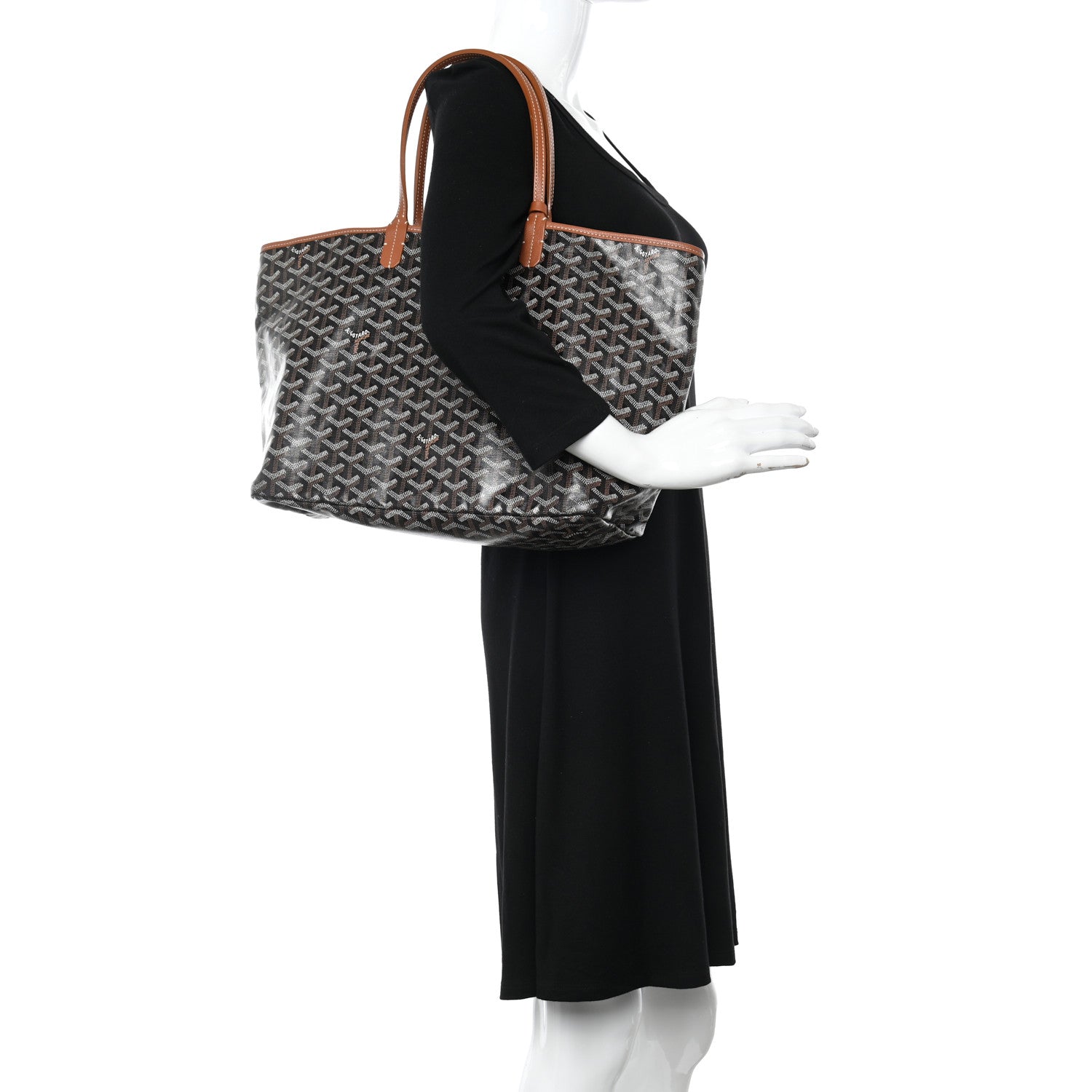 Goyard Goyardine Saint Louis PM Black Gold 2 of 10
