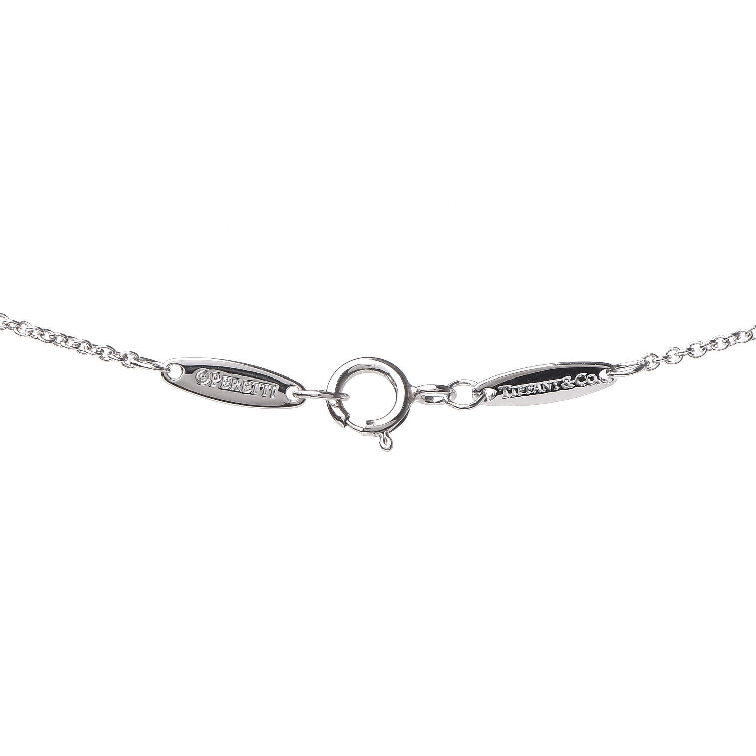 Tiffany Platinum Diamond .30ct Elsa Peretti Diamonds by the Yard Pendant Necklace 5 of 6