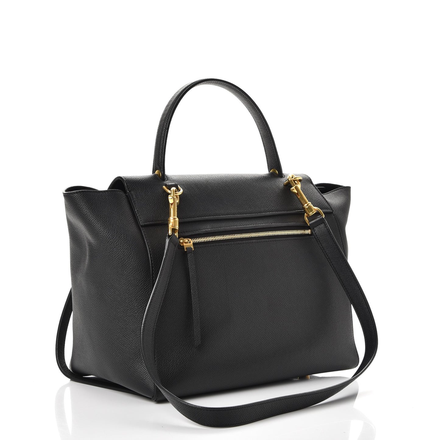 Grained Calfskin Mini Belt Bag Black