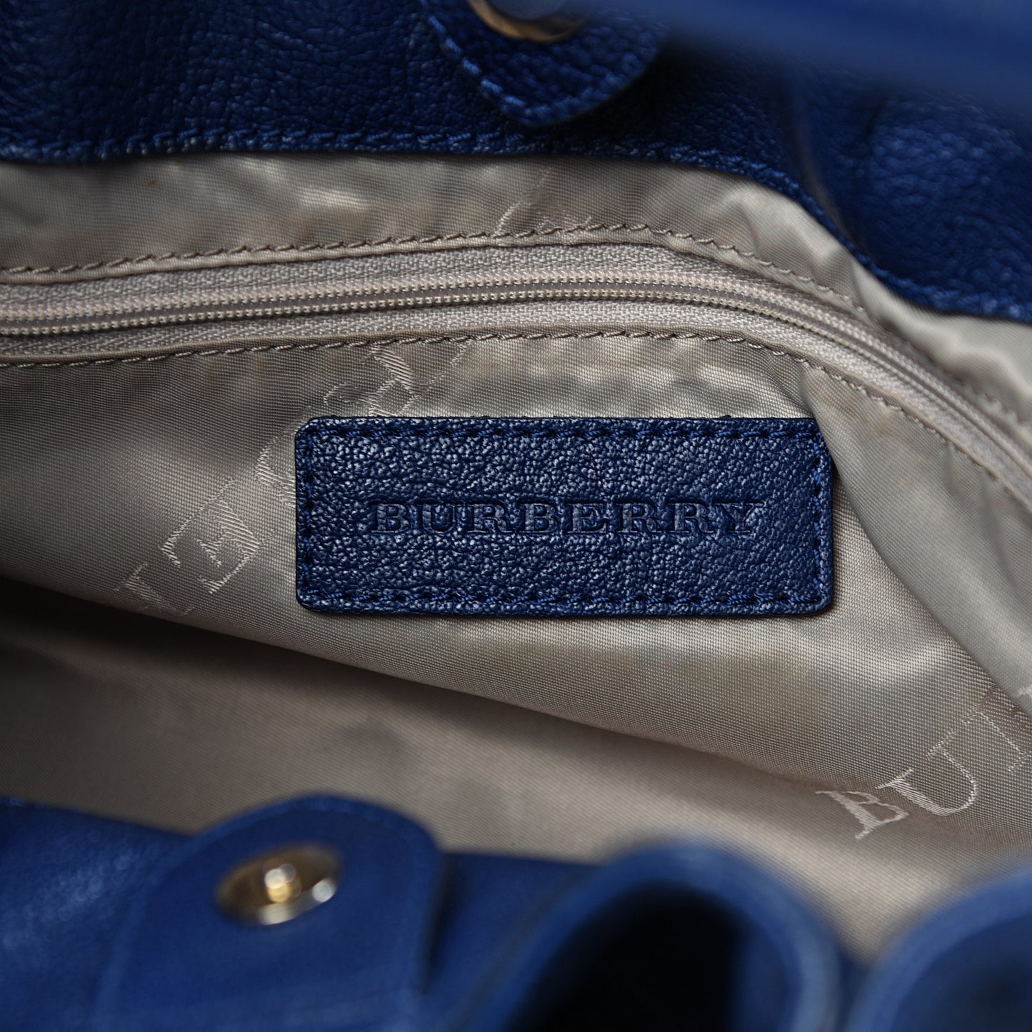 Grainy Calfskin Wilenmore Hobo Blue
