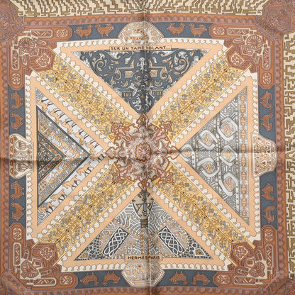 Hermes Silk Sur Un Tapis Volant Scarf 90 3 of 8