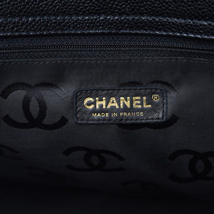 Chanel Caviar Large CC Shoulder Bag Black 6 of 13