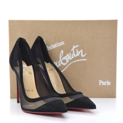 Christian Louboutin Veau Velours Rete Galativi 100 Pumps 39 Black 10 of 10