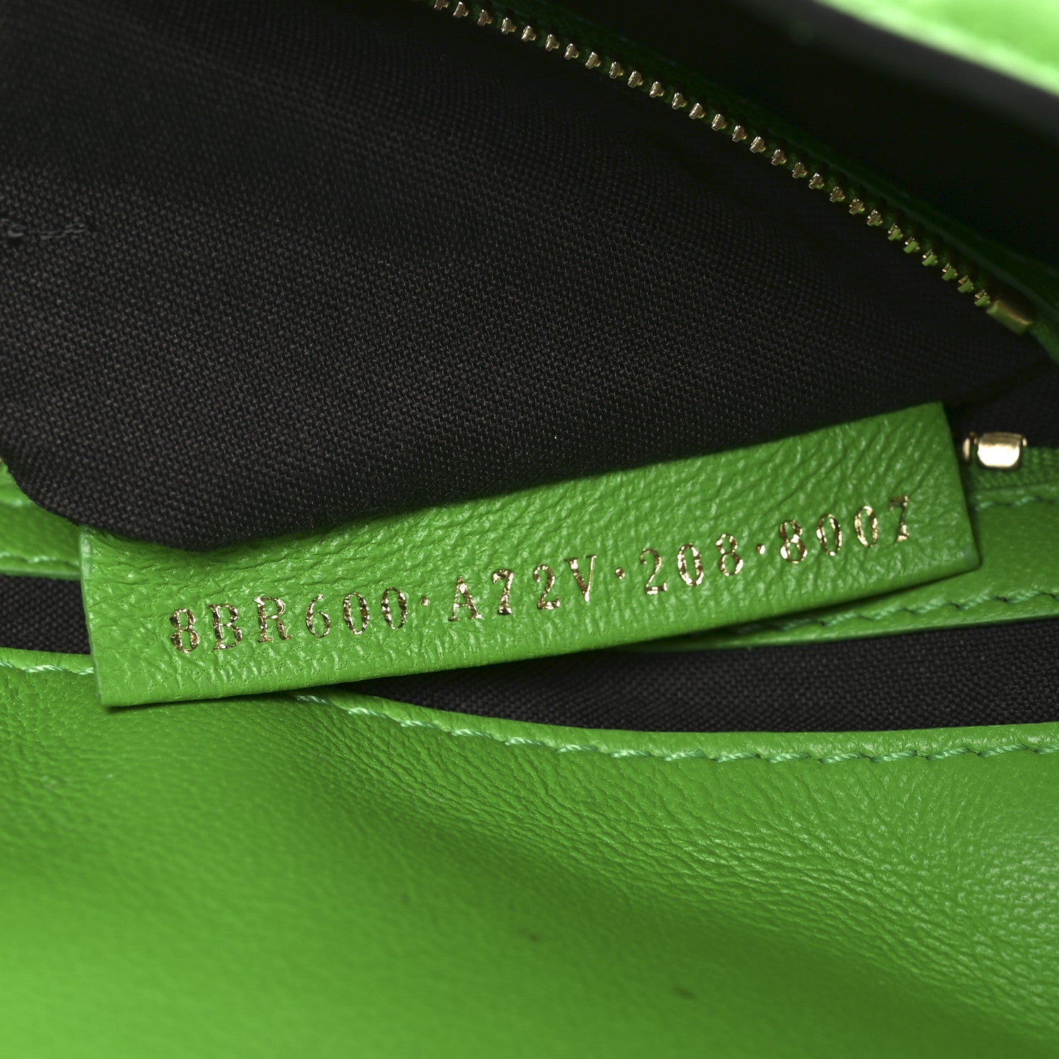 Fendi Nappa FF 1974 Embossed Baguette Tomatillo 7 of 10