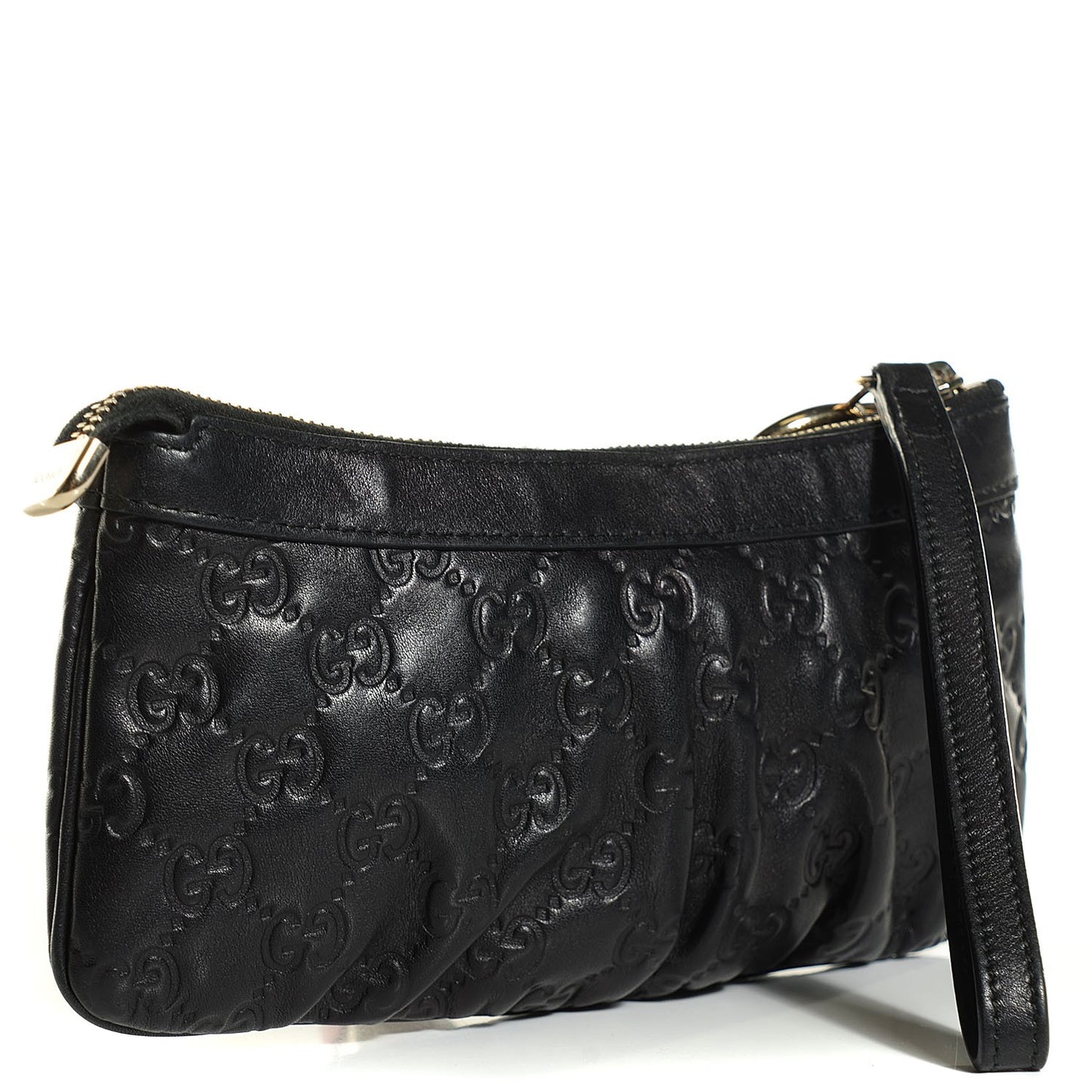 Guccissima Signature New Britt Wristlet Black