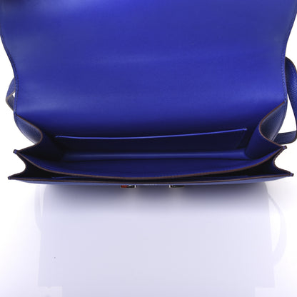 Hermes Epsom Constance Elan 25 Bleu Electrique 5 of 15