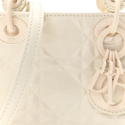 Christian Dior Calfskin Cannage Diamond Micro Lady Dior Latte 8 of 10
