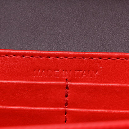 Christian Louboutin Calfskin Spikes Loubinthesky Paloma Clutch Merlot 6 of 10