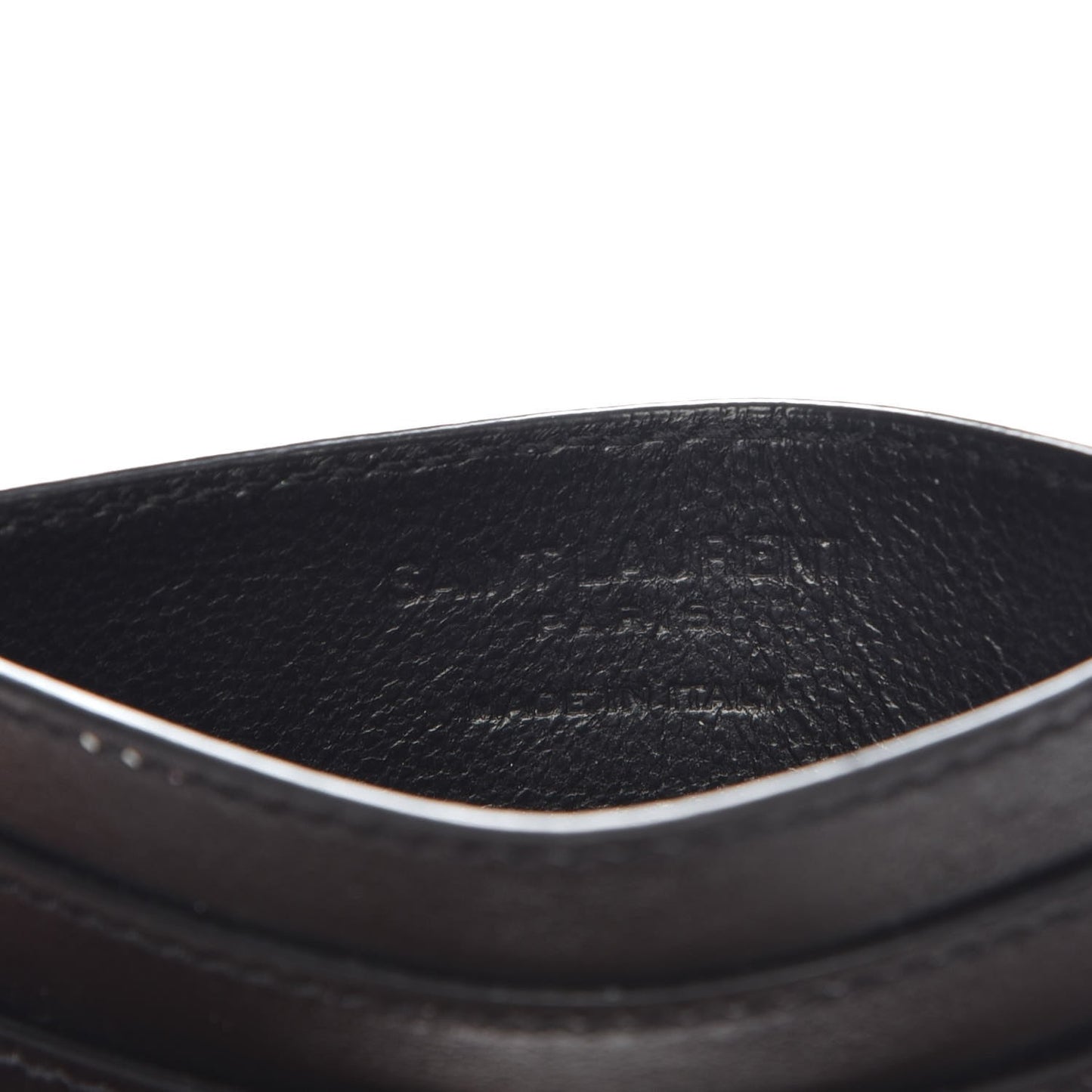 Calfskin Multi Patch Credit Card Case Black