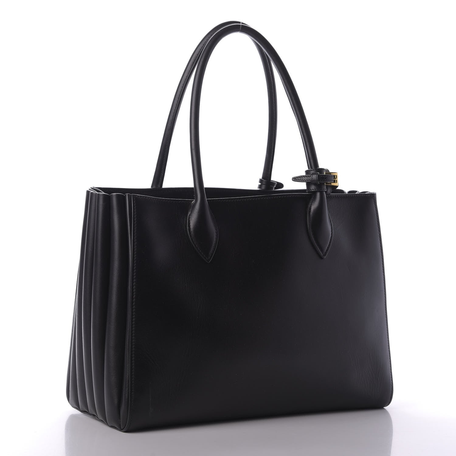 Prada City Calfskin Medium Bibliotheque Tote Black 3 of 10