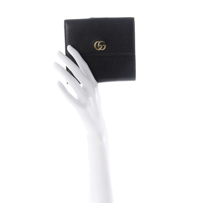 Gucci Dollar Calfskin Double G French Flap Wallet Black 2 of 7