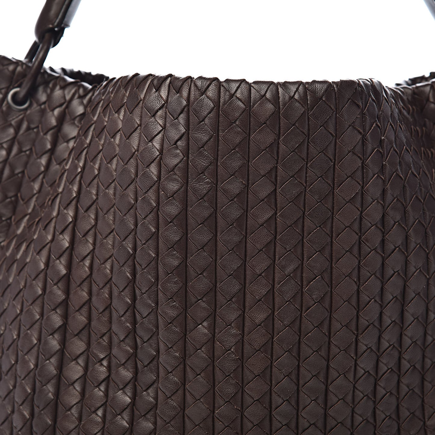 Nappa Intreccio Large Natte Hobo Ebano