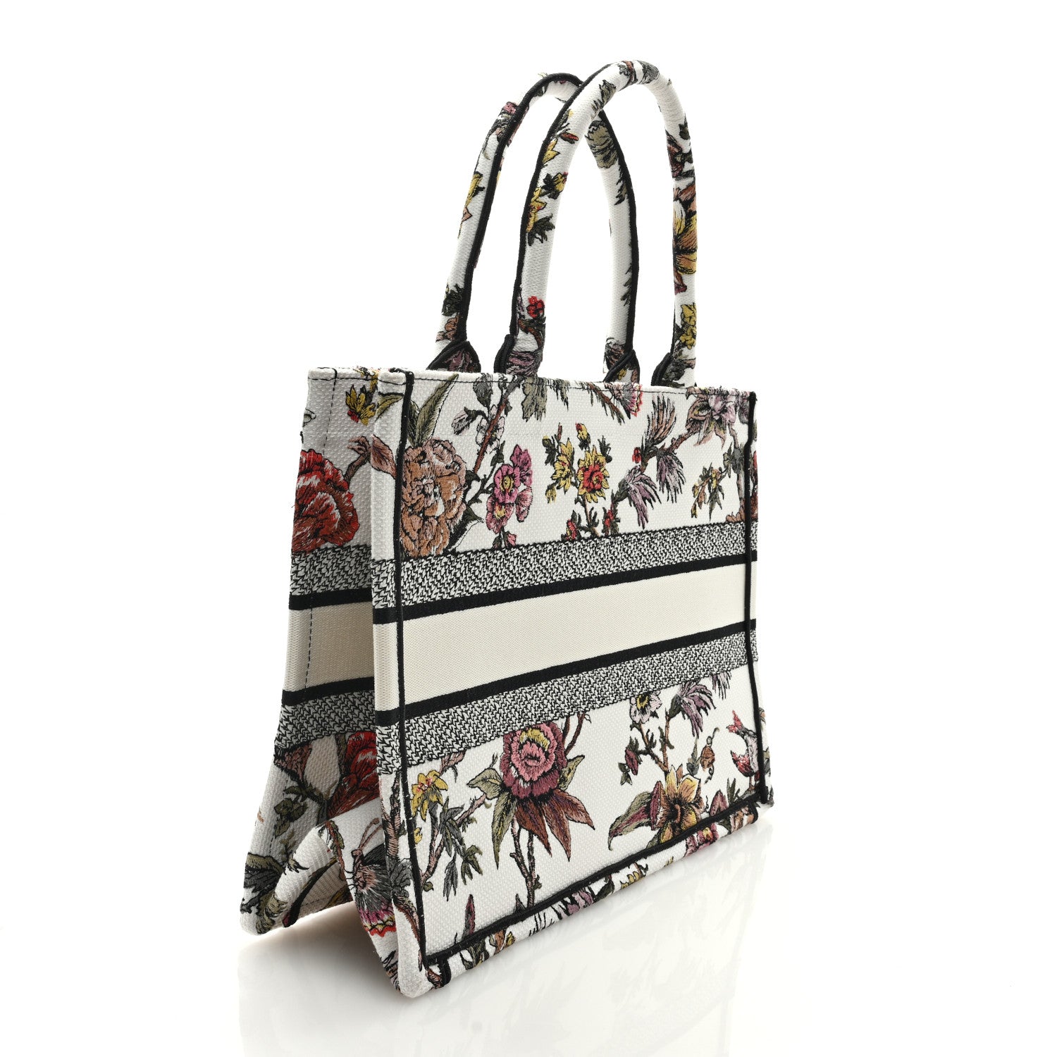 Christian Dior Canvas Jardin Botanique Embroidered Medium Book Tote Multicolor 3 of 8