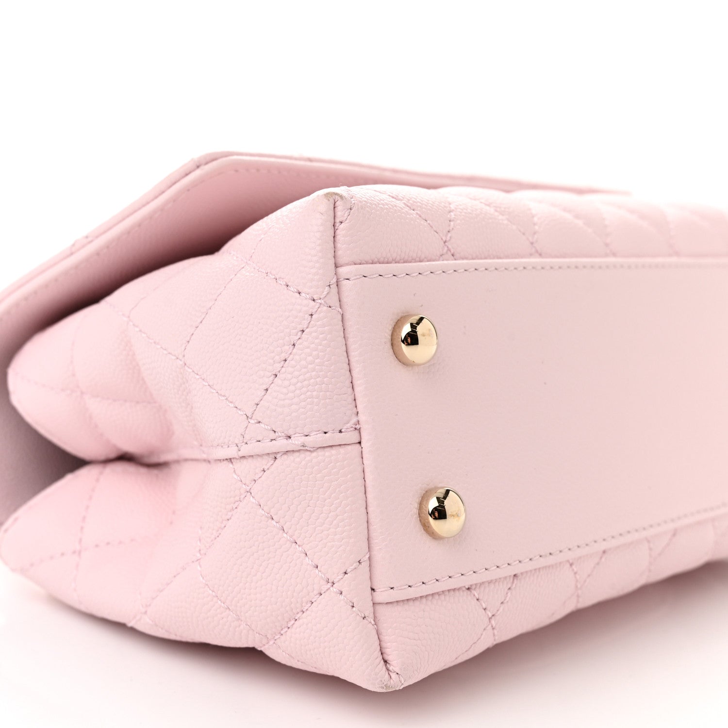 Chanel Caviar Quilted Mini Coco Handle Flap Light Pink 9 of 11