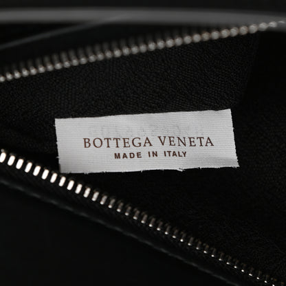 Bottega Veneta Textured Calfskin Messenger Crossbody Bag Black 7 of 10