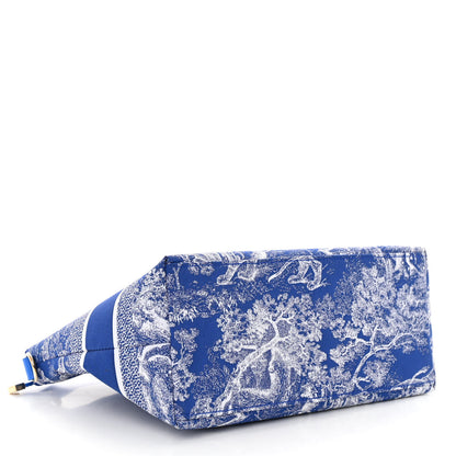 Christian Dior Technical Fabric Toile De Jouy DiorTravel Nomad Pouch Fluorescent Blue 4 of 11