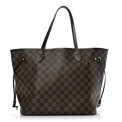 Louis Vuitton Damier Ebene Neo Neverfull MM Rose Ballerine 1 of 9