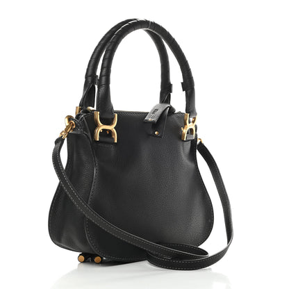 Chloe Calfskin Small Marcie Satchel Black 3 of 14
