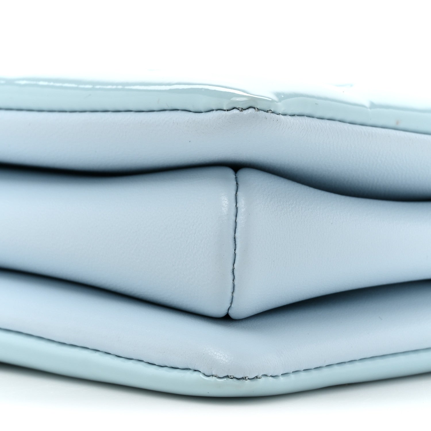 Louis Vuitton Patent Embossed Monogram Coussin PM Sky Blue 9 of 12