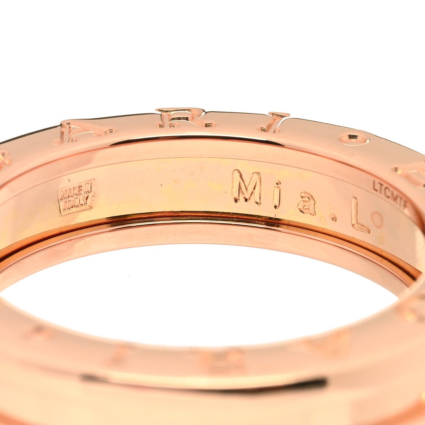 18K Rose Gold B.Zero1 One-Band Ring 51 5.75
