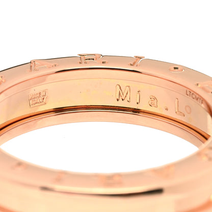 Bulgari 18K Rose Gold B.Zero1 One-Band Ring 51 5.75 3 of 4