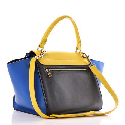 Celine Smooth Calfskin Tri-color Small Trapeze Sunflower 3 of 21