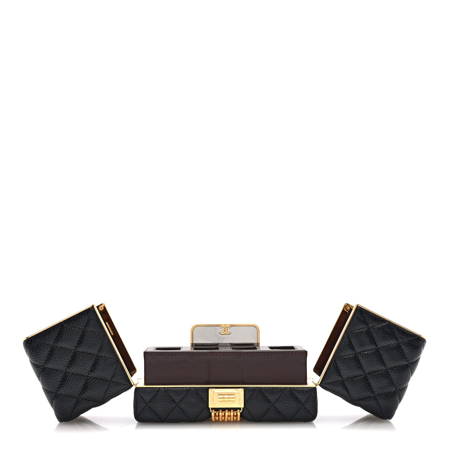 Chanel Caviar Quilted Reissue Lipstick Case Black 6 of 10