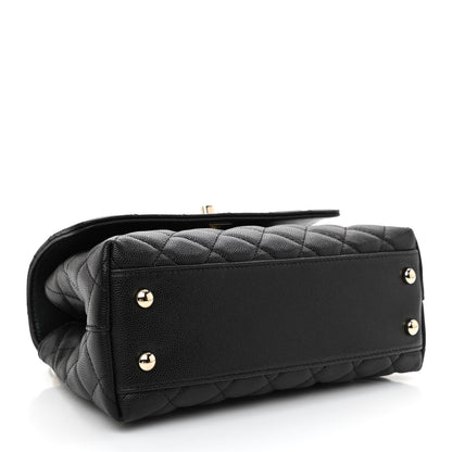 Chanel Caviar Quilted Mini Coco Handle Flap Black 4 of 11