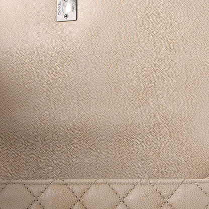 Chanel Caviar Quilted Medium Coco Handle Flap Light Beige 11 of 12