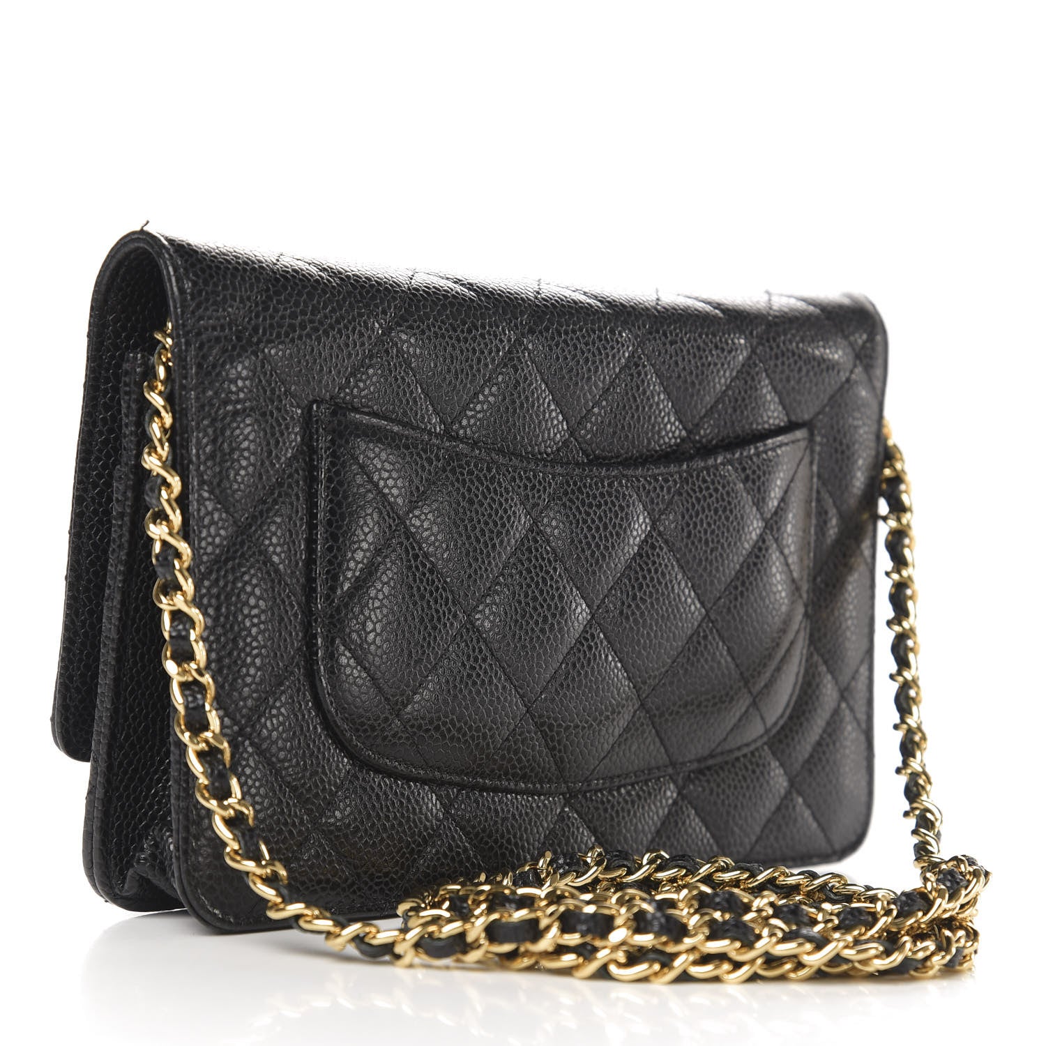 Chanel Caviar Quilted Wallet On Chain WOC Black 3 of 14