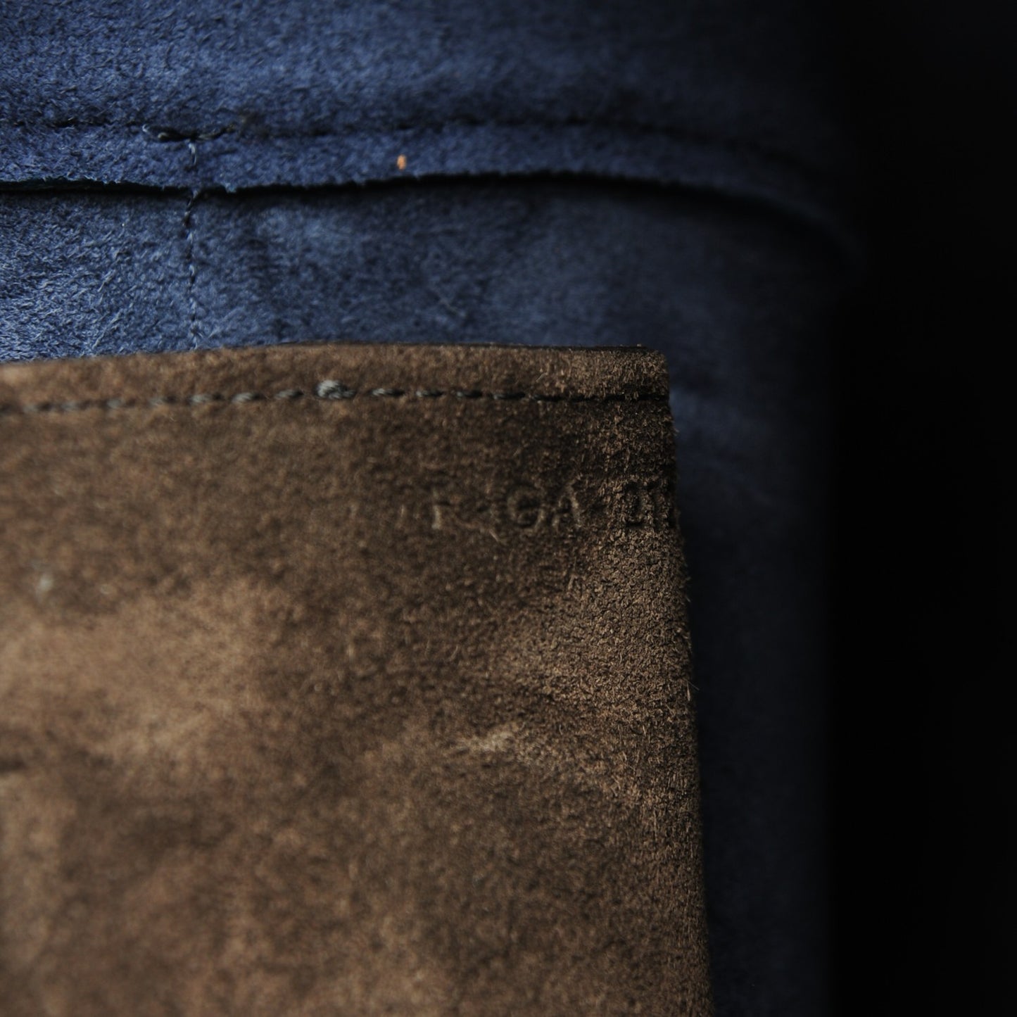 Goatskin Smooth Calfskin Mini Belt Bag Dark Taupe