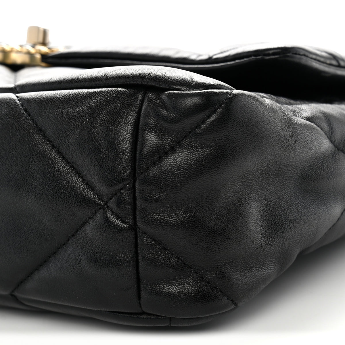 Chanel Lambskin Quilted Large Chanel 19 Flap Black 10 of 11