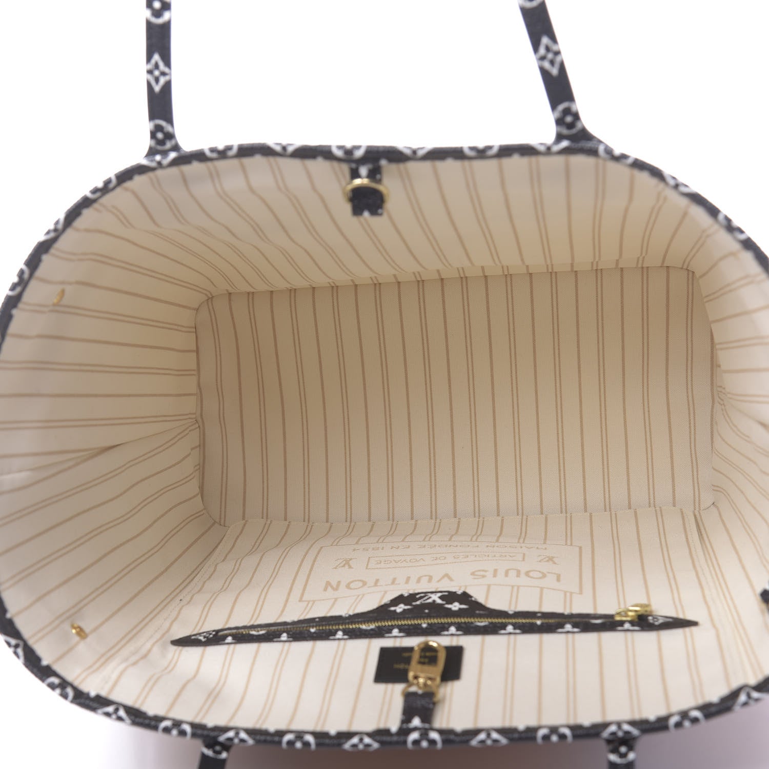 Louis Vuitton Monogram Giant Jungle Neverfull MM Ivory 5 of 11