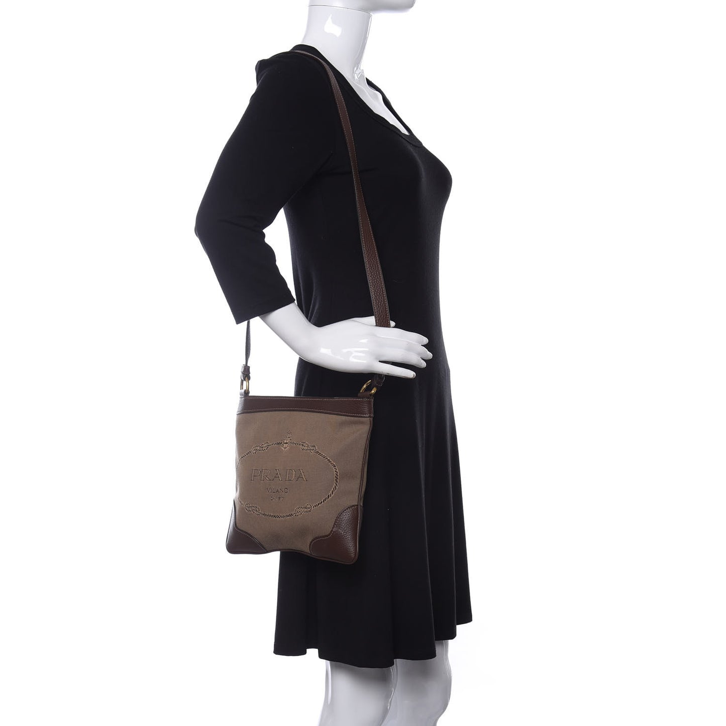 Jacquard Logo Small Flat Messenger Bag Corda Brucia