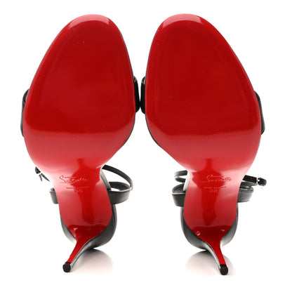 Christian Louboutin Nappa Loubi Girl 100 Sandals 38 Black 6 of 9
