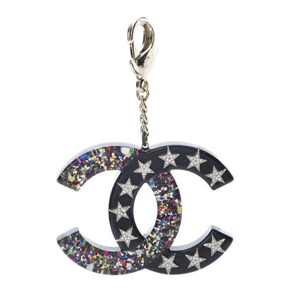 Chanel Resin Glitter Crystal CC Star Bag Charm Multicolor 1 of 6