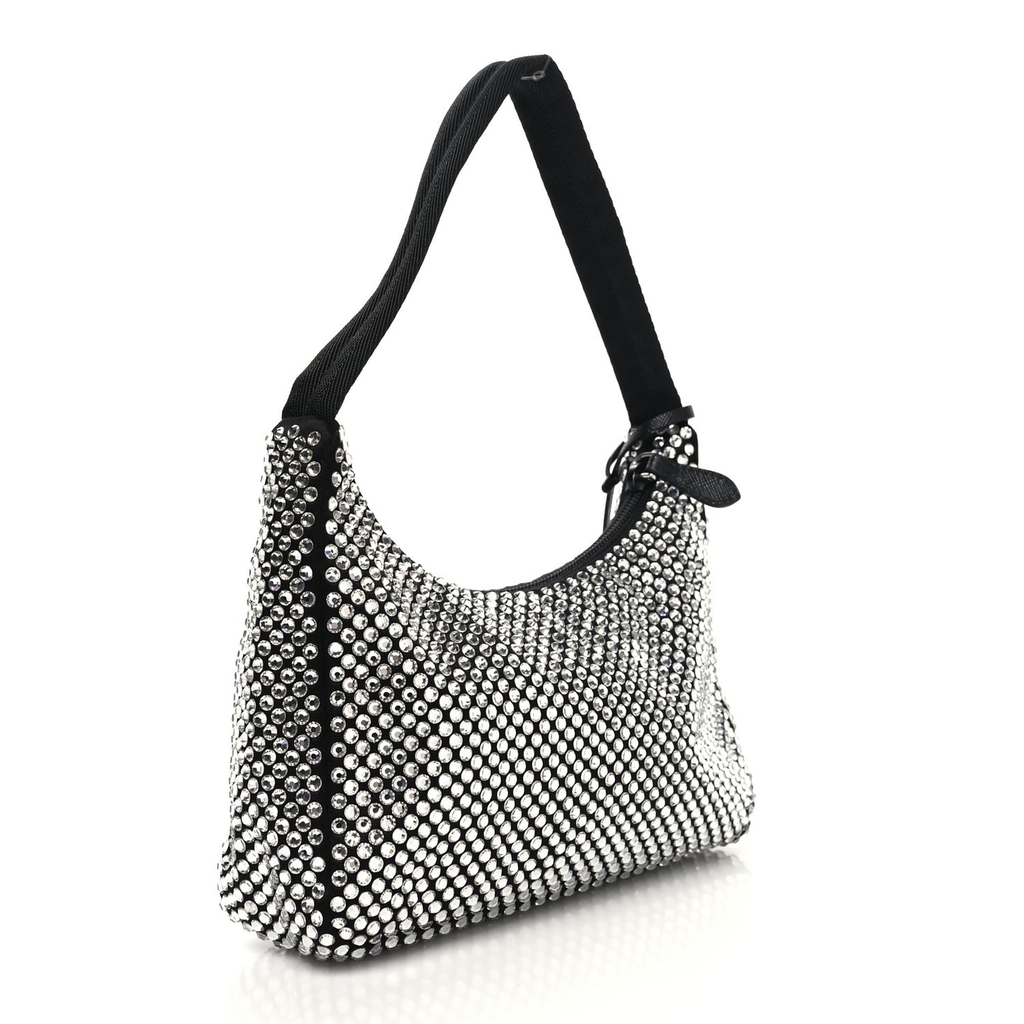 Satin Crystal Mini Re-Edition 2000 Bag Cristal