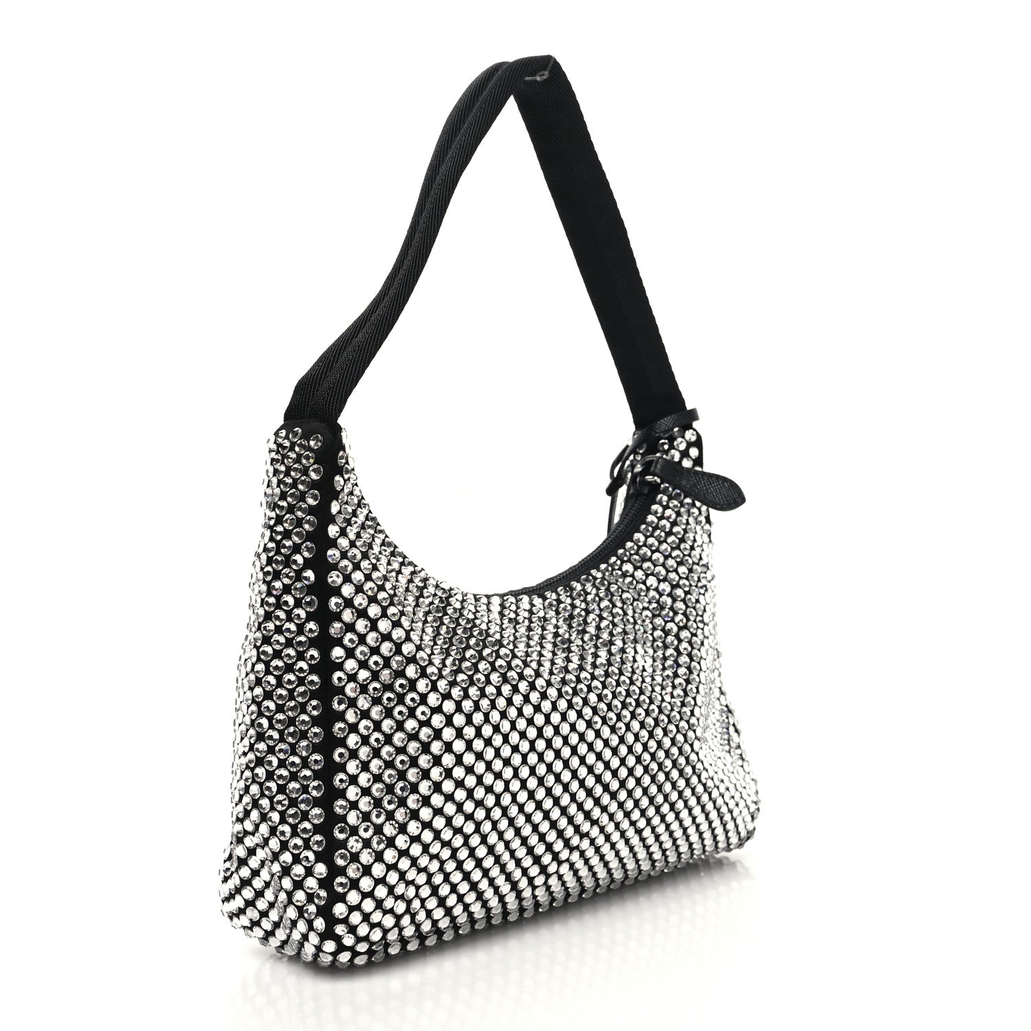 Prada Satin Crystal Mini Re-Edition 2000 Bag Cristal 3 of 9